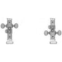 Baldwin - 8540 2.5 BACKSET PRIV - Polished Chrome