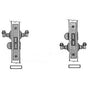 Baldwin - 8545 2.5 BACKSET PRIV - Polished Chrome