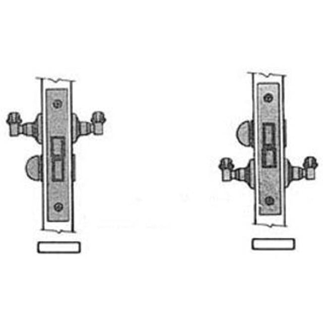 Baldwin - 8545 2.5 BACKSET PRIV - Polished Chrome