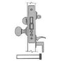 Baldwin - 6321 2.5BS ENT MRTS LCK - Polished Chrome