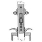 Baldwin - 6325 2.5BS DBL CYL MRTS - Polished Chrome