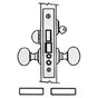 Baldwin - 6301 2.5BS ENT MRTS LCK - Polished Chrome