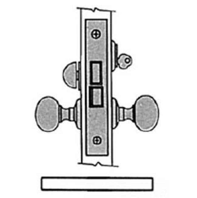 Baldwin - 6310 2.5BS ENT/STOR MRTS - Polished Chrome
