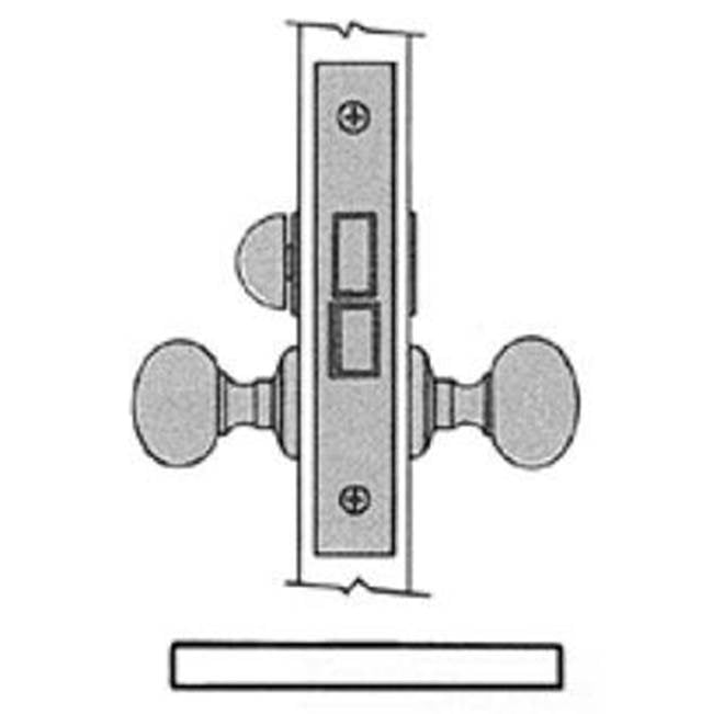 Baldwin - 6315 2.5BS B/B MRTS LCK - Polished Chrome