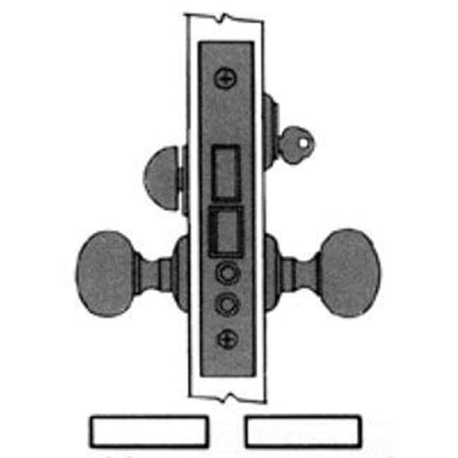 Baldwin - 6075 2.75BS ENT MRTS LCK - Polished Chrome