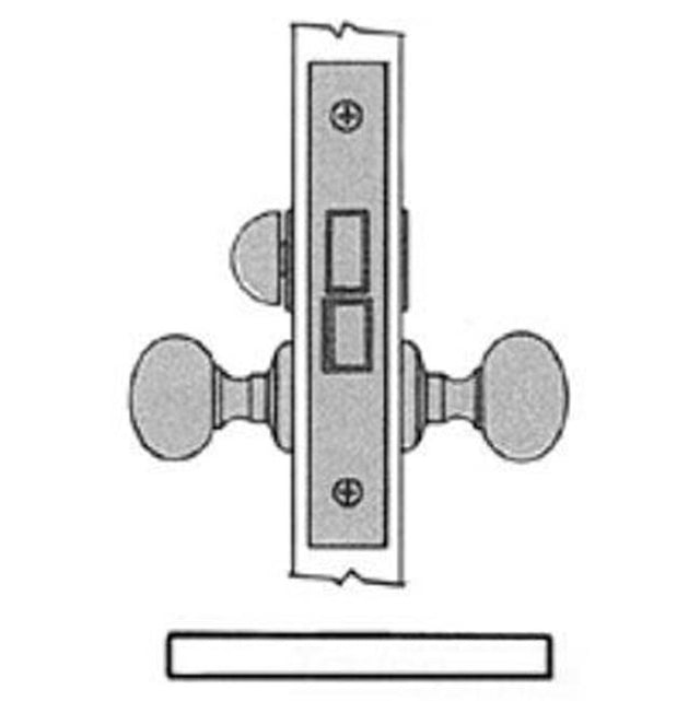 Baldwin - 6100 2.75BS B/B MRTS LCK - Polished Chrome