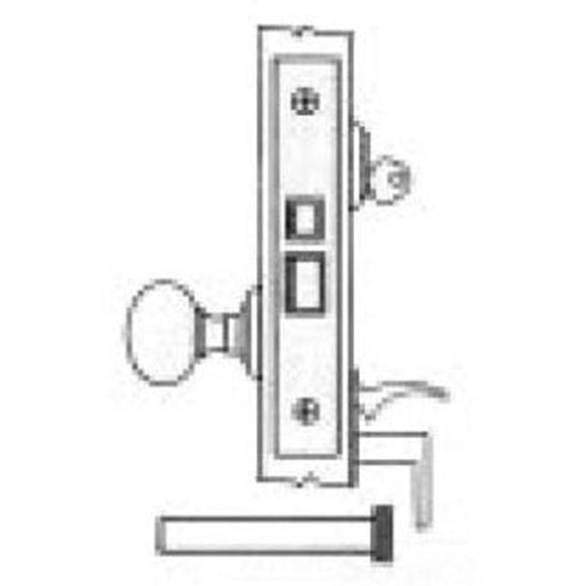 Baldwin - 6066 2.75BS UTLTY MRTS L - Polished Chrome