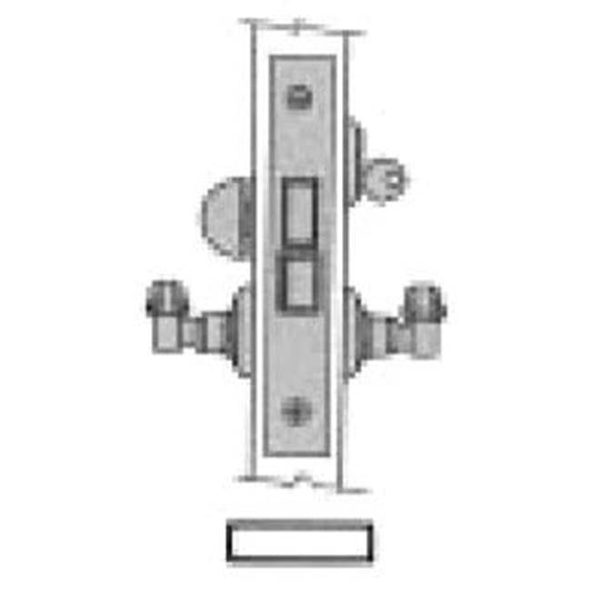 Baldwin - 6812 2BS ENT MRTS LCKCK - Polished Chrome