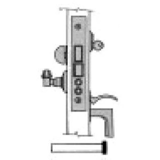 Baldwin - 6832 2BS ENT MRTS LCKCK - Polished Chrome