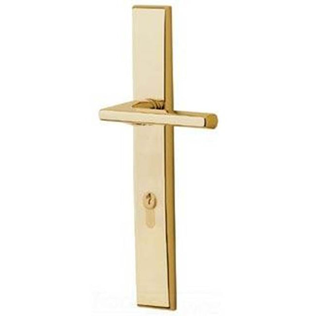 Baldwin - MP013 LAKESHORE ACT WO L - Lifetime Polished Brass