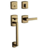 Baldwin - 85386 SOHO FULL DUMMY SE - Satin Brass and Black
