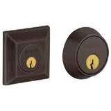 Baldwin - CODY ADJ DEADBOLT - Satin Brass and Brown