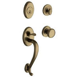 Baldwin - 85315 LOGAN SGL CYL - Satin Brass and Black