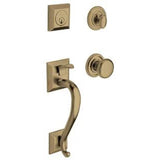 Baldwin - 85320 FULL DUMMY SET 05 - Satin Brass and Black