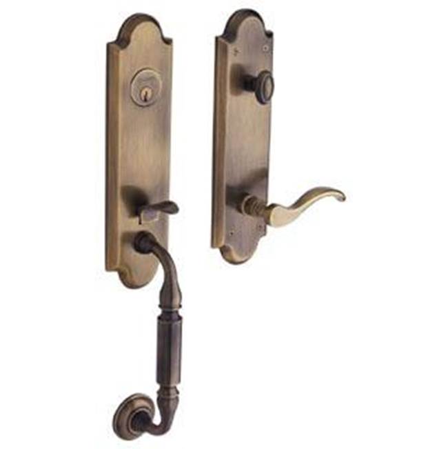 Baldwin - 85350 FULL DUMMY SET 05 - Satin Brass and Black