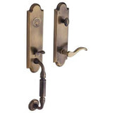 Baldwin - 85350 FULL DUMMY SET 05 - Satin Brass and Black