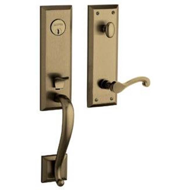 Baldwin - 85355 FULL DUMMY SET 05 - Satin Brass and Black