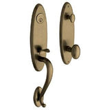 Baldwin - 85360 BLAKELY SGL CYL - Satin Brass and Black