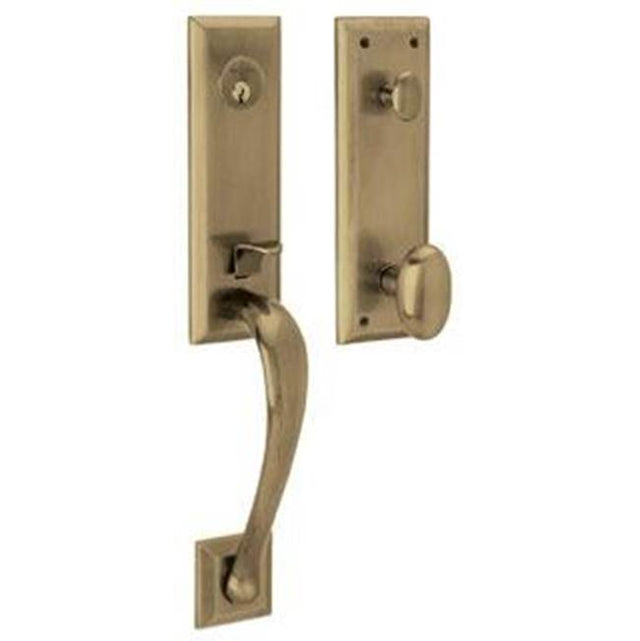Baldwin - 85352 CODY FULL DUMMY SE - Satin Brass and Black