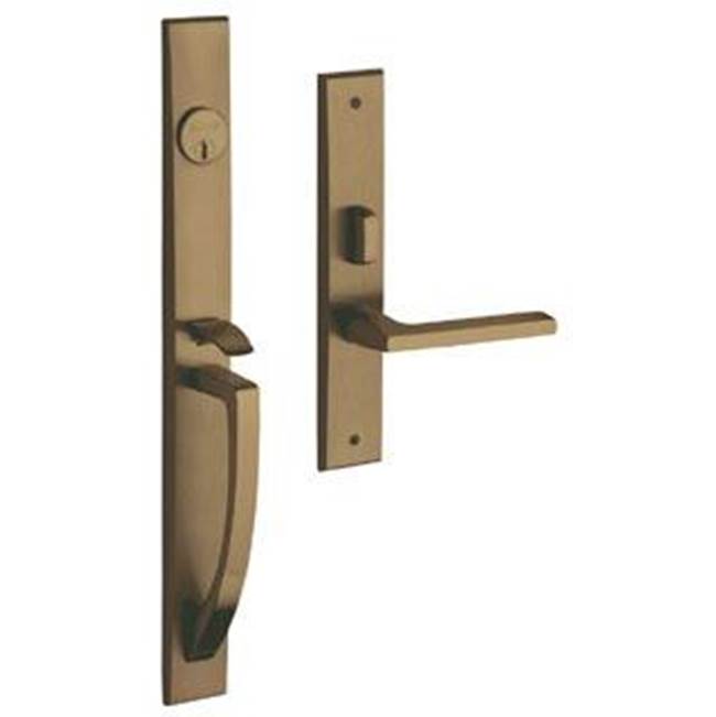 Baldwin - 6966 LAKESHORE HS ENT 06 - Satin Brass and Brown