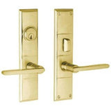 Baldwin - 6973 HOUSTON FULL DMY - Satin Brass and Brown