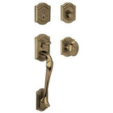 Baldwin - 85327 BETHPAGE DBL CYL - Satin Brass and Black