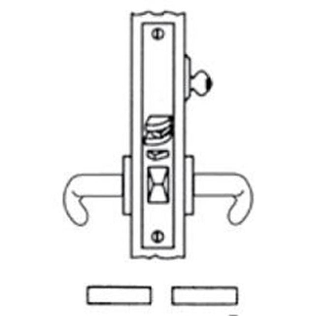 Baldwin - G6360 ANSI F04 2.50 GRD1 - Polished Chrome