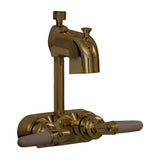 Barclay - Diverter Code Spout, Handles  & Nipple, Polished Brass - Polished Brass