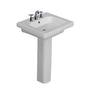 Barclay - Resort 500 Pedestal Lavatory, White-8'' Widespread - White
