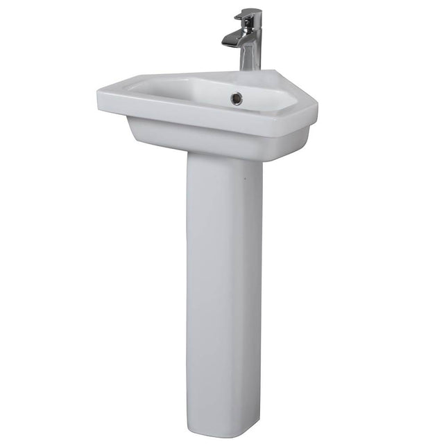 Barclay - Resort Slim Corner Column Only, White - White