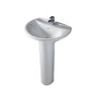 Barclay - Venice Ped Lav Column White - White