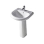 Barclay - Orient Ped Lav Column White - White