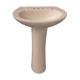 Barclay - Hampshire 575 Pedestal  Lavatory, 4''cc, Bisque - Bisque