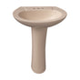 Barclay - Hampshire 575 Pedestal  Lavatory, 4''cc, Bisque - Bisque