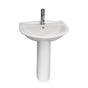 Barclay - Karla 505 Pedestal Lavatory 4'' cc, White - White