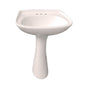Barclay - Hartford Pedestal Lavatory,  4''cc, Bisque - Bisque