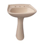 Barclay - Hartford Pedestal Lavatory,  8''cc, Bisque - Bisque