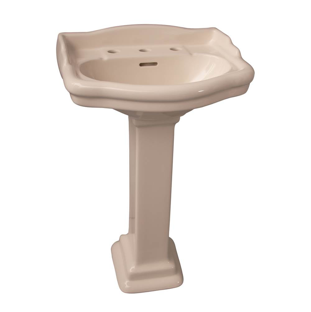 Barclay - Stanford 550 Pedestal Lavatory , 8''cc, Bisque - Bisque
