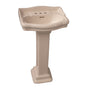Barclay - Stanford 460 Pedestal Lavatory , 6'' Mini Widespread, Bisque - Bisque