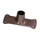 Barclay - Jumbo Rect Die Cast Flanges,  Pair, Brushed Nickel - Brushed Nickel