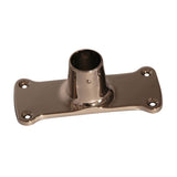 Barclay - Jumbo Rect Die Cast Flanges,  Pair, Polished Nickel - Polished Nickel