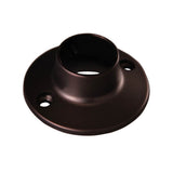 Barclay - Heavy Round Die Cast Flanges,  Pair, Oil Rubbed Bronze - Oil Rubbed Bronze