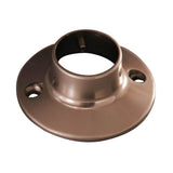 Barclay - Heavy Round Die Cast Flanges,  Pair, Satin Nickel - Satin Nickel