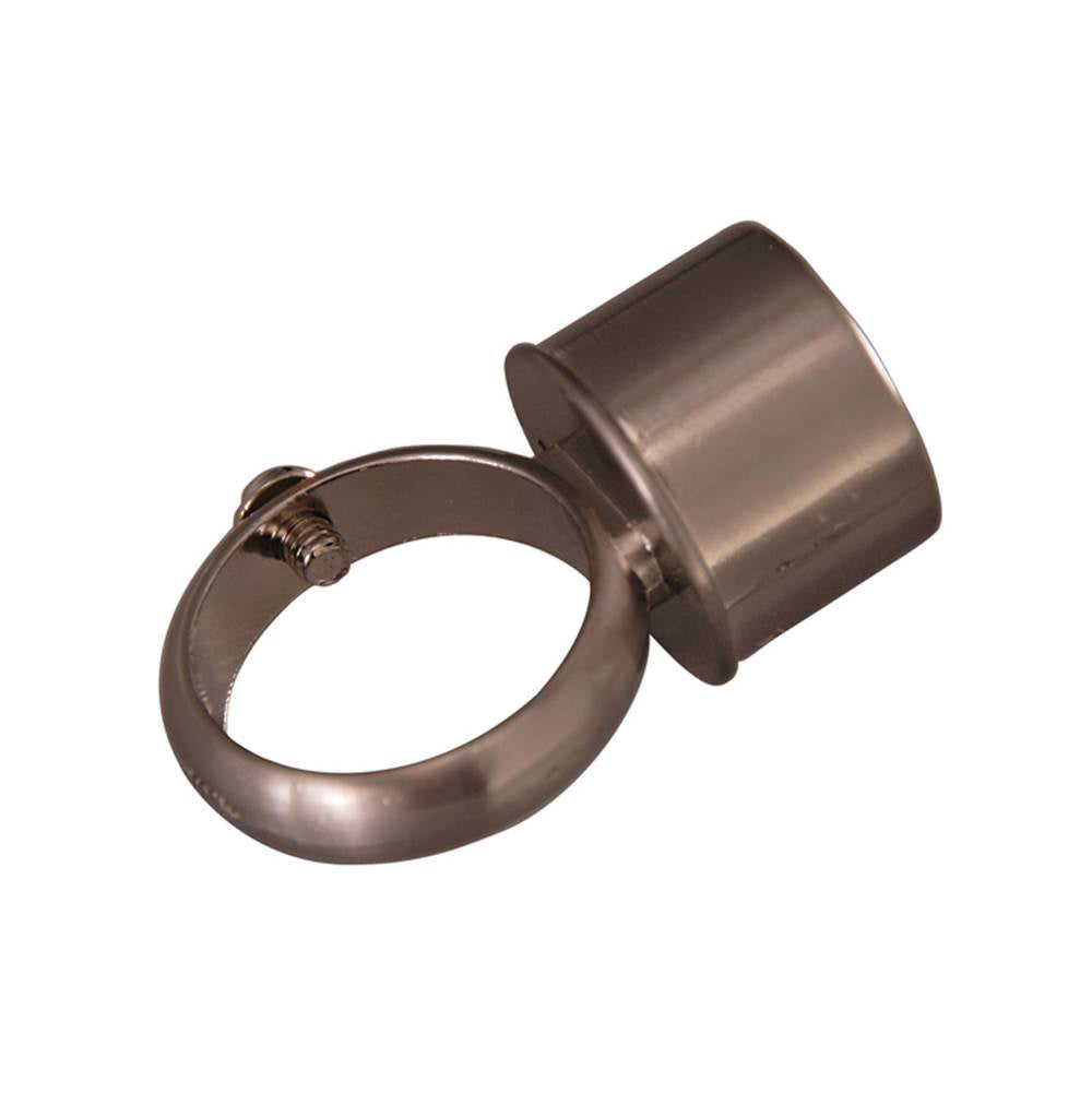 Barclay - D-Rod Connection Loop Fitting,  Brushed Nickel - Brushed Nickel