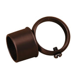 Barclay - D-Rod Connection Loop Fitting,  Oil Rubbed Bronze - Oil Rubbed Bronze