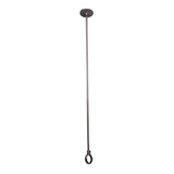 Barclay - Ceiling Support, 28'', w/Flange  Adjustable, Polished Chrome - Polished Chrome
