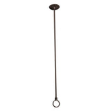 Barclay - Ceiling Support 28'' w/Flange Adjustable Brushed Nickel - Brushed Nickel