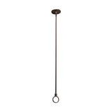 Barclay - Ceiling Support, 36'', w/Flange , Adjustable, Polished Nickel - Polished Nickel