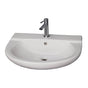 Barclay - Jayden Wall-Hung Basin 1 Hole, White - White