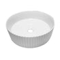 Barclay - Bolton 14'' Circular Basin, Fluted exterior, White - White